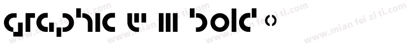 Graphic W03 Bold字体转换